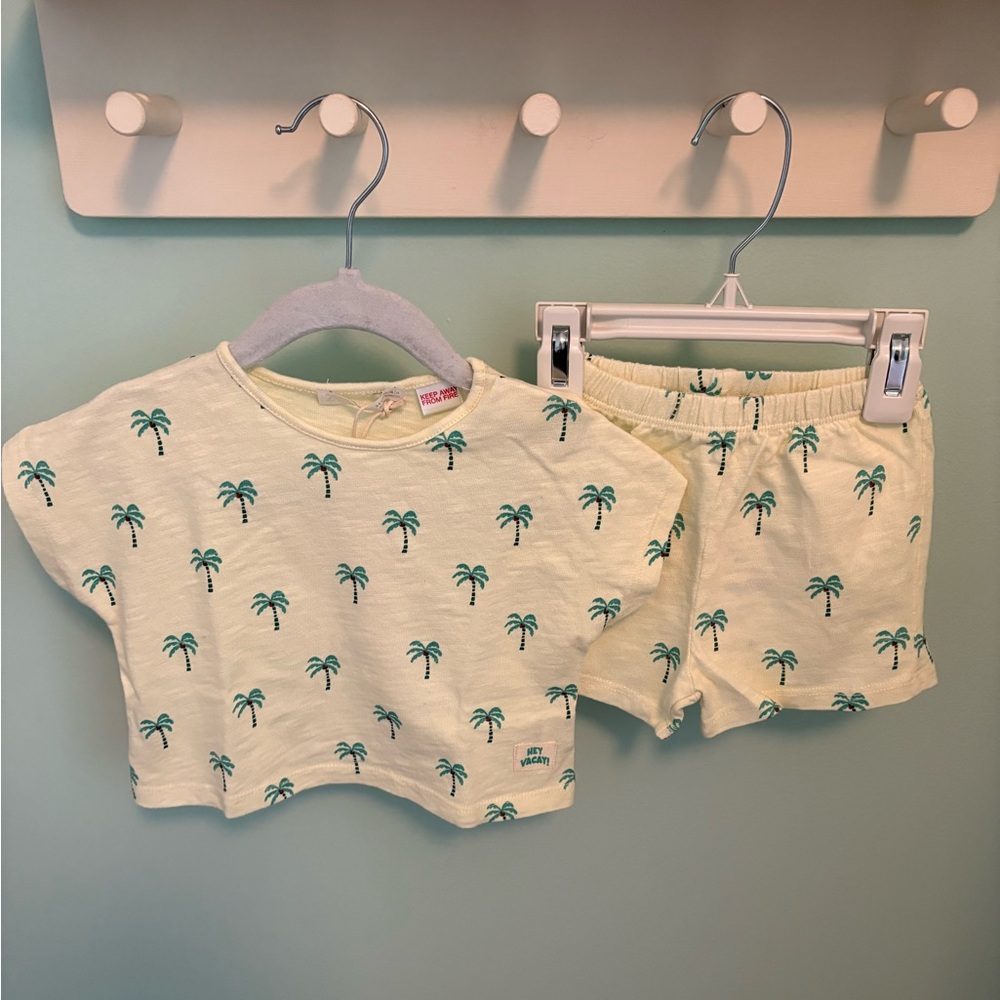 Zara Kids Palm Tree Matching Set 🌴